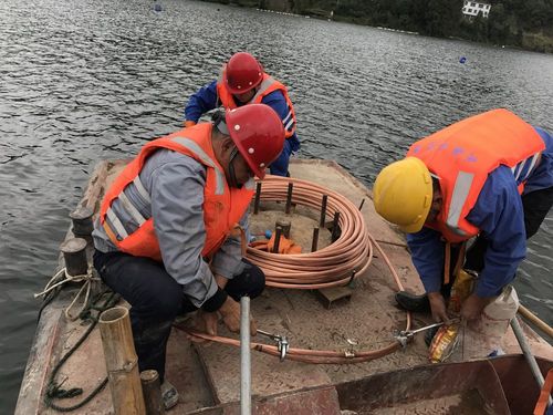 国家电投贵州白市水电厂水下接地网工程与网络工程的协同实践